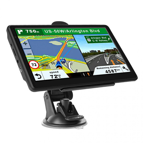 Traqueur GPS connecté marque generique 7 "Navigation GPS Pour Voiture Et Camion Navi 8 Go 256 Mo Mise à Jour Gratuite De La Carte USA Canada