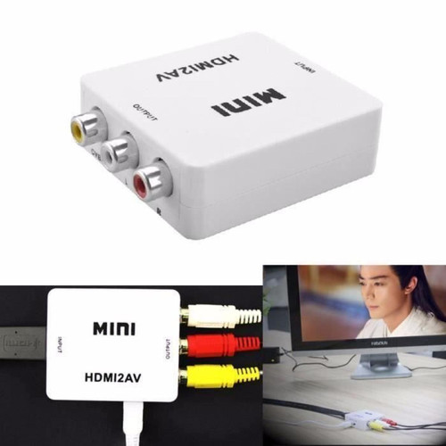 Câble antenne 720P 1080P Mini HDMI Vers RCA Audio Video AV CVBS HD TV Adaptateur Convertisseur L10185