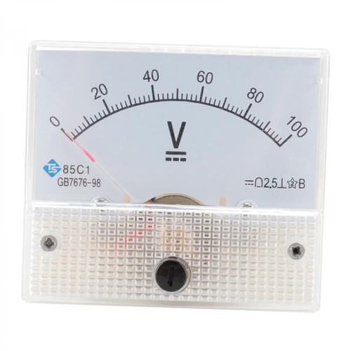 Mètres 85C1 Voltmètre De Panneau Analogique Voltmètre DC Volt Voltmètre Jauge DC 0-100V