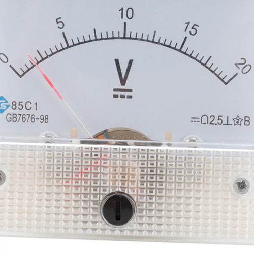 Mètres 85C1 Voltmètre De Panneau Analogique Voltmètre DC Volt Voltmètre Jauge DC 0-20V