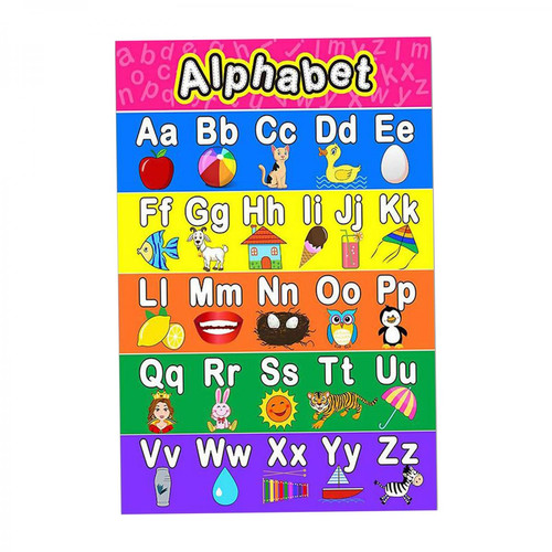 Jeux éducatifs marque generique Affiche éducative Colorée Pour Les Enfants D'âge Préscolaire, Tableau Mural D'apprentissage En Classe Multiplication_Pink