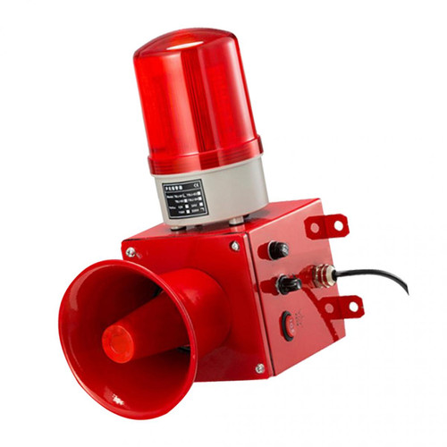 Stroboscopes alarme d'alarme vocale et lumineuse sirène industrielle 130db d'urgence 220v