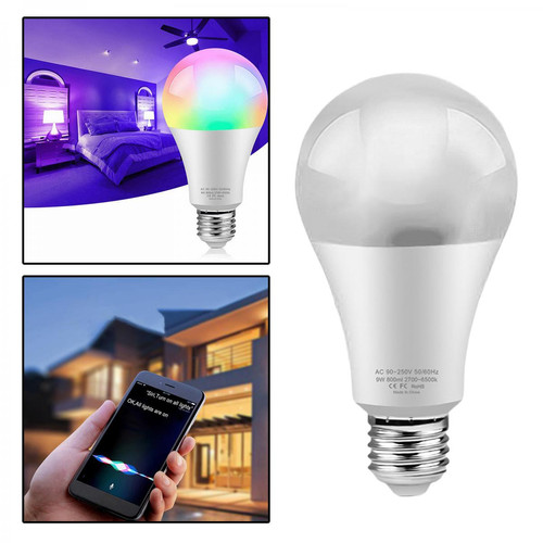 Ampoules LED Ampoule LED Wifi RGBCW 1050LM E26 E27 Dimmable Lampe Pour Alexa Xiaoai Tuya