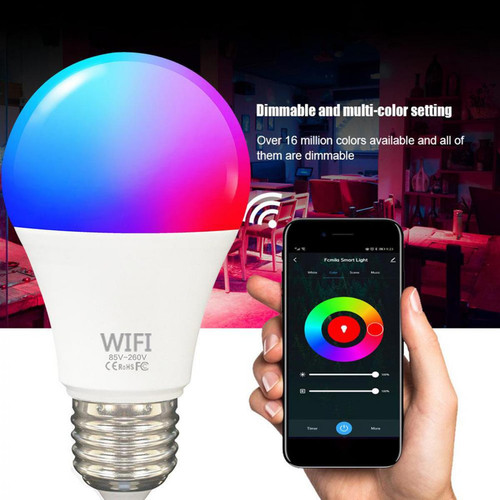 NC Ampoules Intelligentes WiFi Dimmable LED E27 Control / Google Home / Alexa 12W 1000LM