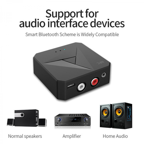 Clé USB Wifi Avancée 2-en-1 Faible Latence Plug  &  Play Bluetooth Récepteur Streaming avec 3.5mm Jack 2 Dispositifs simultanément pour La Maison Stéréo de
