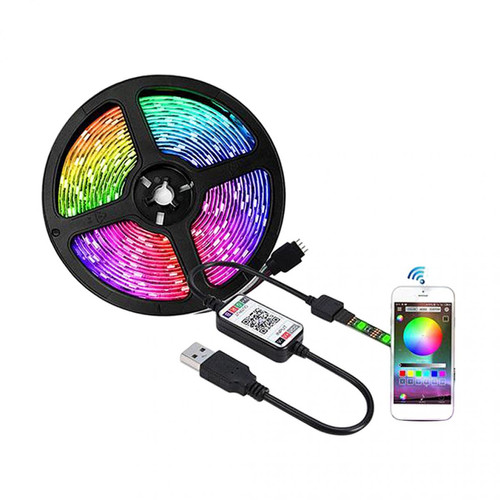 marque generique - Bande LED Lumières Rétro-éclairage TV 1/2/3/4 / 5M RVB USB Couleur Changeante 3 Mètres marque generique  - Luminaires Multicolore