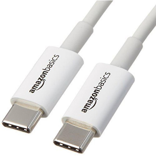 marque generique - Basics USB 2.0 Type C to Type C Cable - 6 feet 1.8 Meters - White marque generique  - Câble antenne