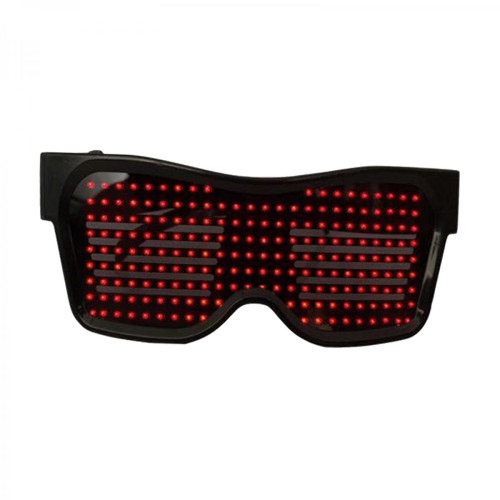 marque generique - Bluetooth LED Eye Glasses APP Control Pour Raves Fun Flashing Display Texte Vert marque generique   - Lunettes 3D