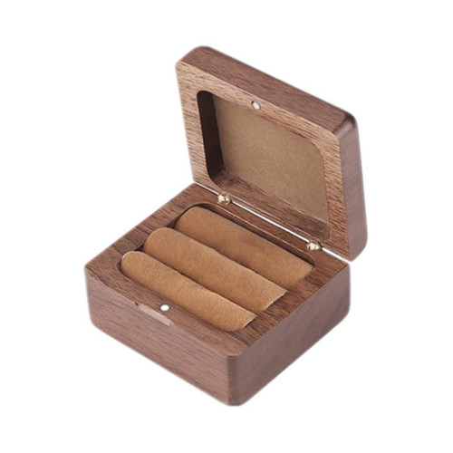 marque generique - boîte à bagues en bois en bois cérémonie de mariage marque generique  - Boîte de rangement