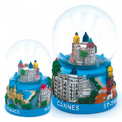 marque generique - boule de neige Petit modèle Monaco,Nice,Cannes et Saint tropez marque generique   - Décorations de Noël