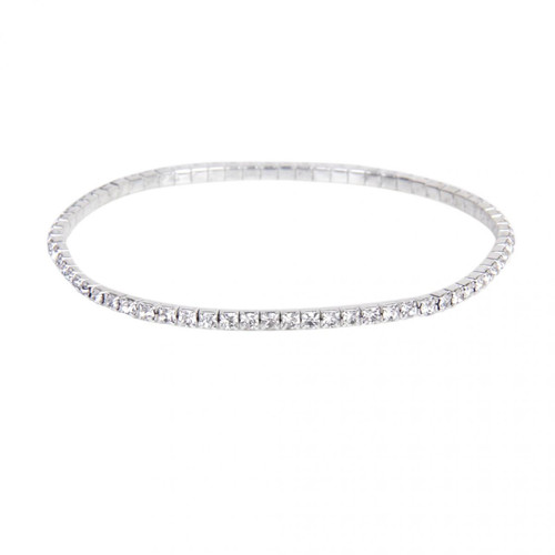 marque generique - Bracelet De Cheville à Une Seule Rangée De Diamants En Cristal ANKLET Chain Bridal WEDDING Argent marque generique  - Perles