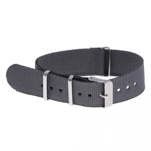 marque generique - Bracelet en nylon tissé bracelet bracelet bracelet en acier inoxydable boucle gris 20mm marque generique  - Objets connectés
