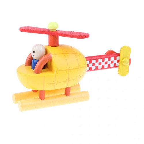 marque generique - Bricolage en bois assemblé hélicoptère magnétique modèle enfants jouet éducatif cadeau marque generique  - Jouets 1er âge
