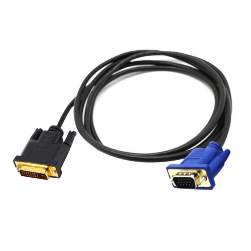 marque generique - Câble De Conversion De Câble D'adaptateur Vidéo Dual-Link DVI-I DVI Vers VGA D-Sub - Adaptateur et Dock pour Disque Dur Externe