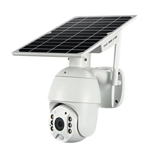 Tech Discount - caméra surveillance wifi solaire panneau solaire sans fil dispositif d'enregistrement extérieure à distance appli téléphone portable Tech Discount  - Camera sans fil wifi