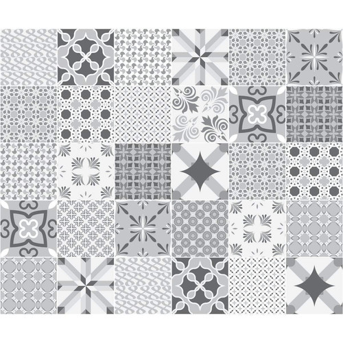 marque generique - Carreaux de ciment adhésif mural - azulejos - 20 x 20 cm - 30 pièces marque generique  - Décoration