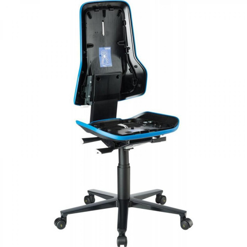 BIMOS - Chaise bureau ESD NEON 2 bleu avec roue perman BIMOS  - Chaises