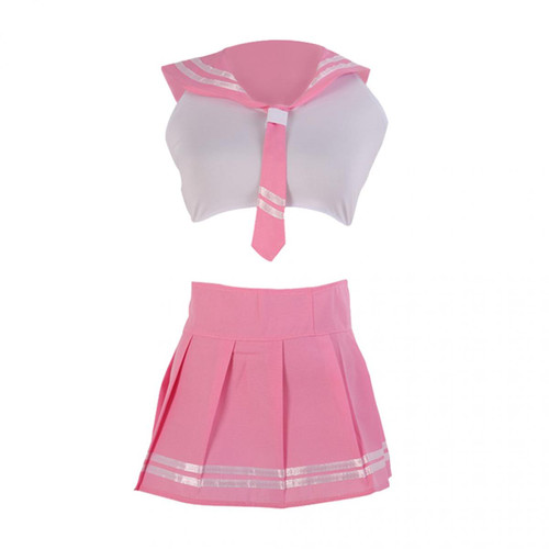 Vêtement connecté marque generique Costumes d'écolière rose