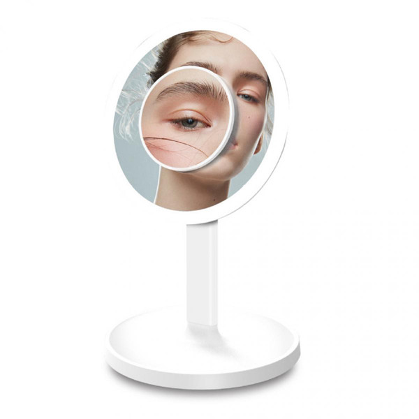 Miroirs marque generique Écran Tactile 3 Couleurs Interrupteur LED Miroir De Maquillage Avec Blanc Grossissant 7x