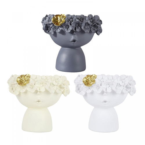 Vases marque generique Creative Céramique Visage Féminin Art Vase Décoration