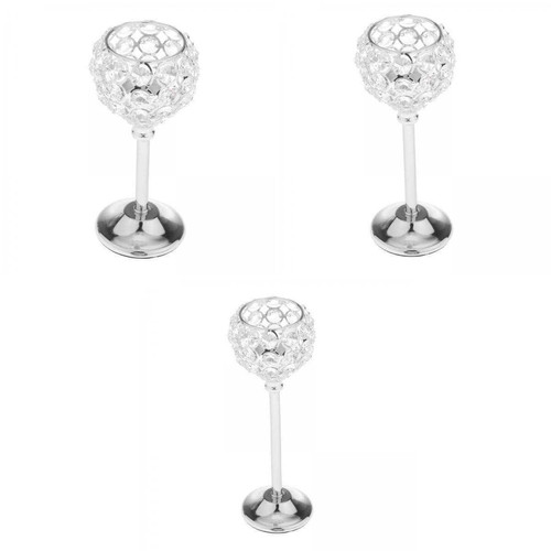 marque generique - Cristal bougeoir maîtresses pour les tables marque generique  - Bougeoirs, chandeliers Gris