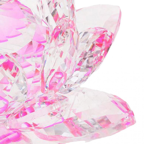 marque generique cristal lotus fleur artisanat presse-papiers verre lotus modèle rose