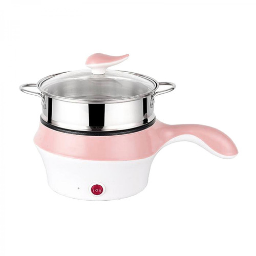 marque generique - Cuisinière électrique Multifonction Gril Hot Pot Pour Dortoir Riz Oeuf Bouilli Rose 1.8L - Wok, tajine