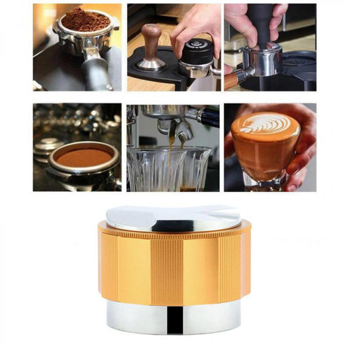 Verseuses Distributeur De Café Tamper Press Powder Coffeeware Espresso Distribution Tool Glod 51mm