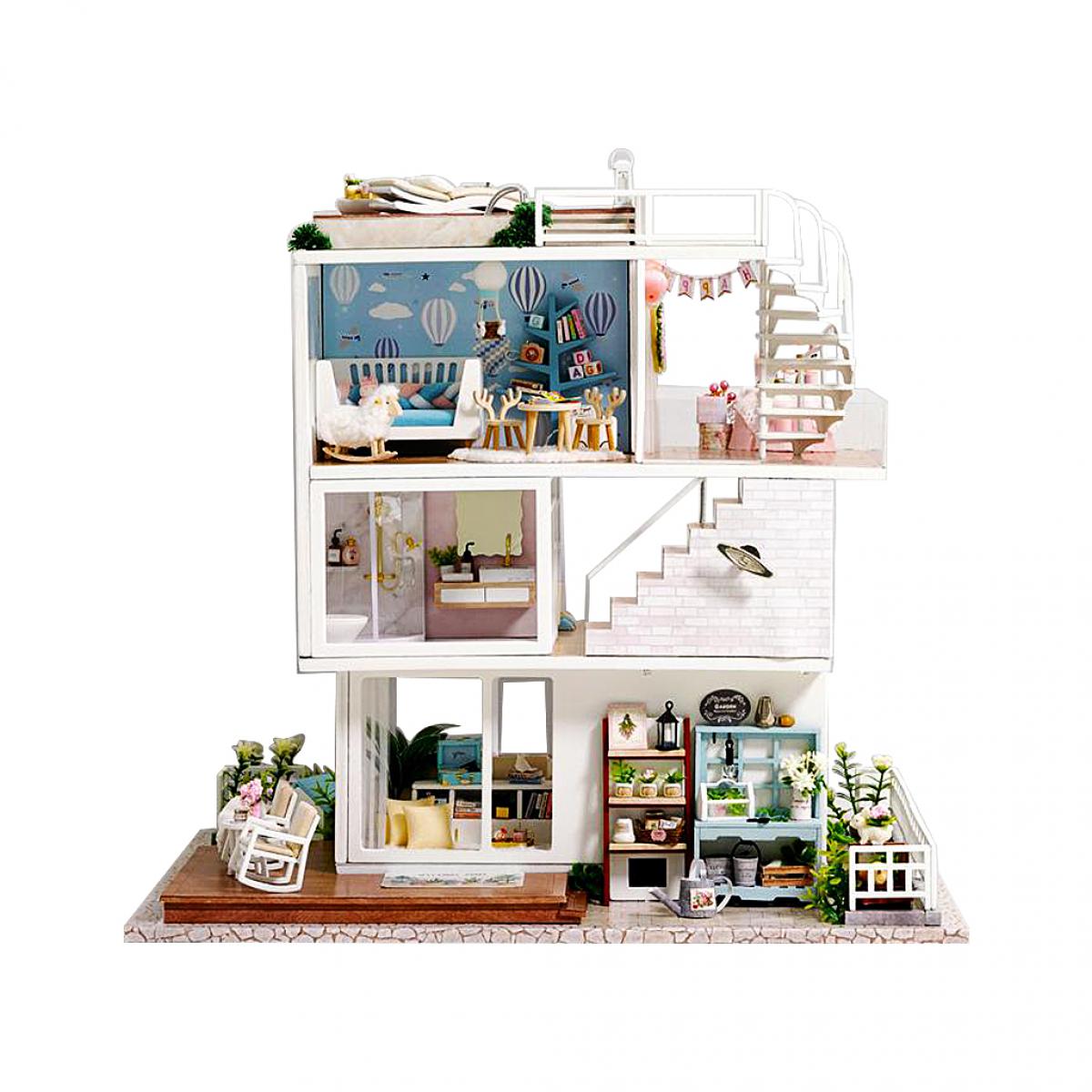 marque generique - DIY Miniature Dollhouse Kit Petite Maison Kit Miniatures  Mini Maison DIY Kits DIY Dollhouse Kit Modèle Maison Artisanat pour Adultes  femmes Fille - Poupées - Rue du Commerce