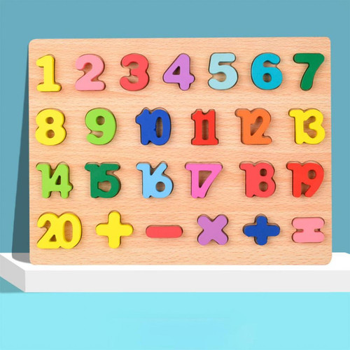 marque generique Éducatif Puzzle Board Jouets Alphabet Numéro