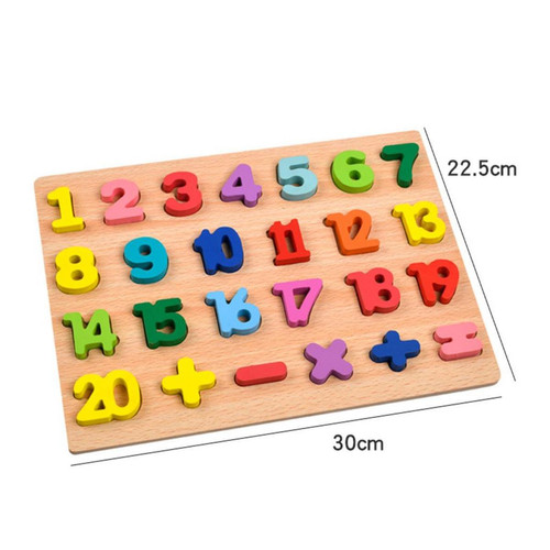 Maisons de poupées Éducatif Puzzle Board Jouets Alphabet Numéro