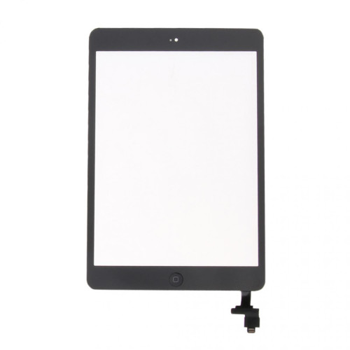 marque generique - Ecran tactile en verre Remplacez + Puce IC + Bouton principal pour iPad Mini 1 2 Noir - Connectique et chargeur pour tablette