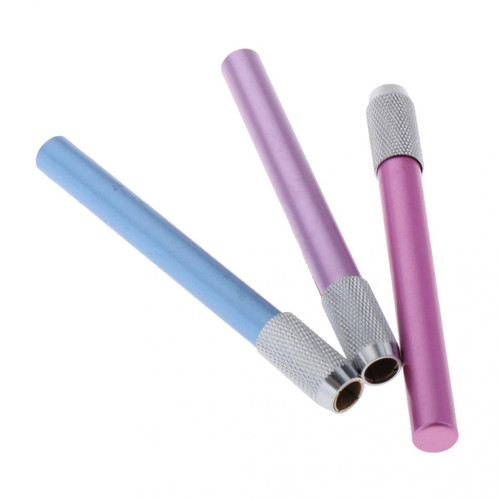 Objets déco Extension de crayon porte-rallonge crayon couleurs assorties rose + bleu + violet