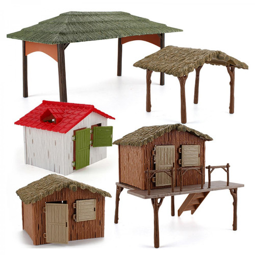 Petite déco d'exterieur Fairy Cottage Micro Landscape Yard Building Modèle Disposition Diorama Style B