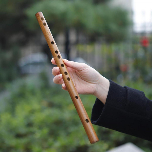 Flûtes traversières Flûte En Bois Traditionnelle Grand Son Instrument De Musique à Vent Clé Cadeau D