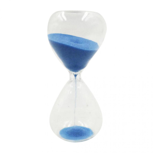 marque generique - Horloge de Sable 3 Minutes Sablier en Verre Transparent pour Enfants Cuisiniers Gestion du Temps - Bleu - Minuteries et programmateurs