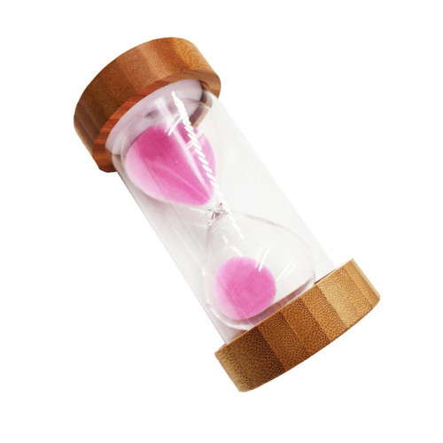 marque generique - horloge de sable horloge sablier pour cuisine yoga enfants jeu -pink sable 30 min - Minuteries et programmateurs