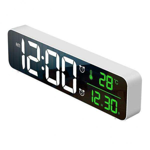 marque generique - Horloge numérique Grand écran - Grande horloge murale Réveil