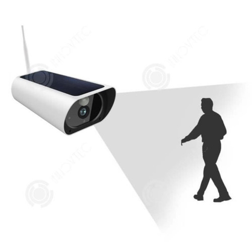 Caméra de surveillance connectée INN® Caméra solaire Caméra à distance WIFI Surveillance de sécurité HD Extérieure étanche sans fil Détection PIR en veille ultra-lon