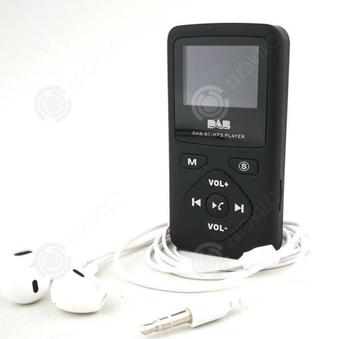 Radio marque generique INN® Radio de poche FM/DAB, affichage numérique stéréo LCD, prise en charge de la fonction de lecture MP3 Bluetooth, radio noir