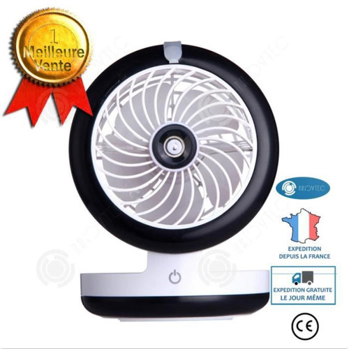 Ventilateur marque generique INN® ventilateur Powerbank Humidificateur puissant Brumisateur Portable et Rechargeable