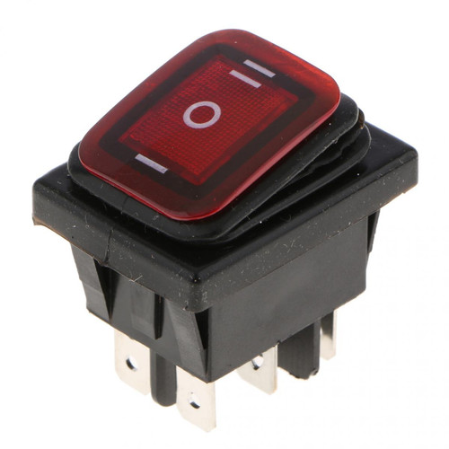 Interrupteurs différentiels marque generique KCD4 Interrupteur à bascule marin à 6 broches, 220 V LED, vert, imperméable