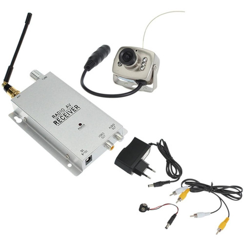 marque generique - Kit de Caméra IP Sans Fil HD 1.2G SODIAL + Récepteur Radio AV avec Alimentation 1.2 GHz, Pour la Sécurité à Domicile, Prise UE - Appcessoires Pack reprise