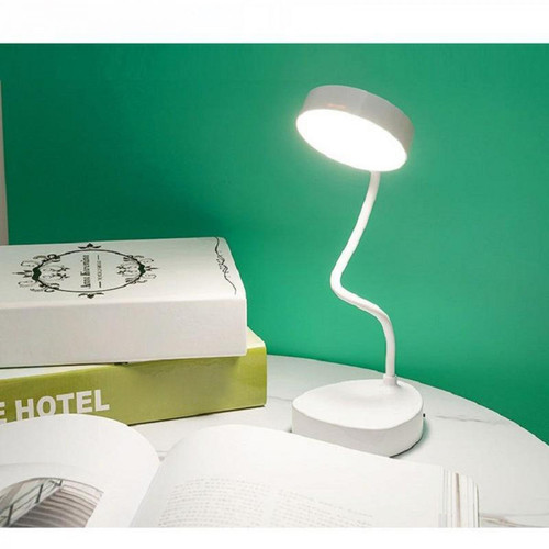 marque generique Lampe de Bureau Protection Des Yeux Lampe LED Table de Chevet Flexible Lampe de Bureau LED Lampe de Bureau de Lecture Blanc