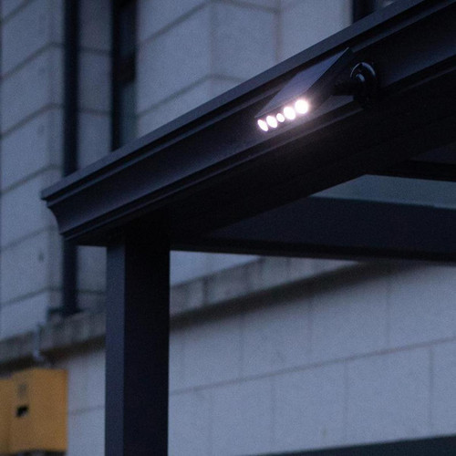 marque generique Lampe Solaire à LED PIR Avec Capteur De Mouvement, Applique Murale De Sécurité Extérieure