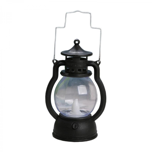 Eclairage solaire marque generique Lanterne LED Lampe à Huile Table Porche Cabin Winery Light Noir
