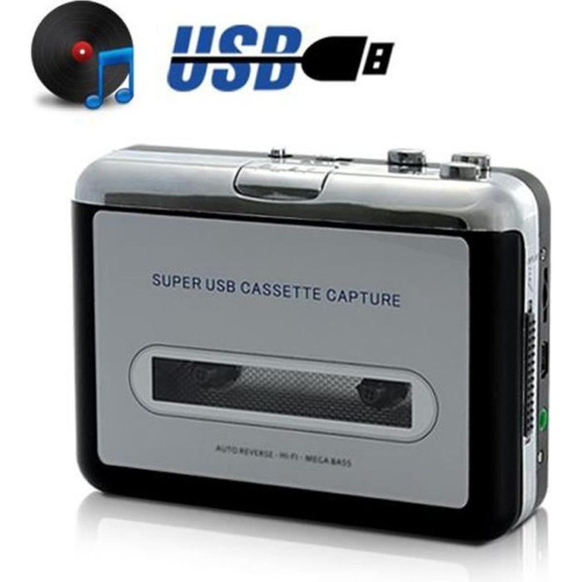 Lecteur MP3 / MP4 marque generique Lecteur Cassette USB convertisseur Audio en Fichiers MP3 Numérique