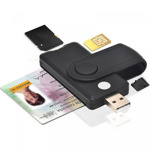 marque generique Lecteur de carte USB 2.0 portable compact intelligent