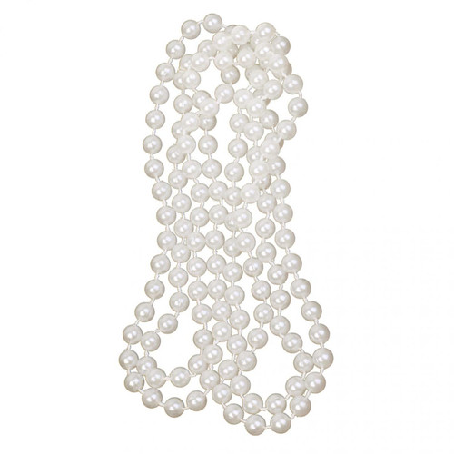 marque generique - Long Collier de Perles Artificielles Blancche Bijoux Accessoire pour Costume de Flapper Girl 1920s marque generique  - Marchand Valtroon