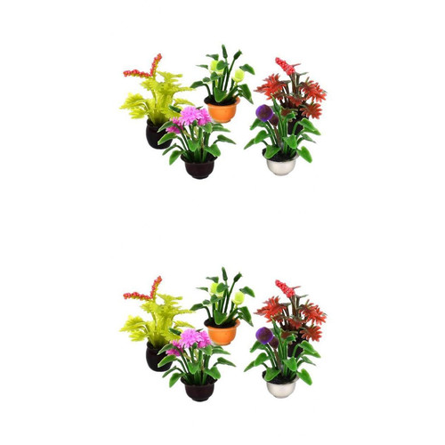 marque generique - Lot de 10 Fleurs Artificielles Miniatures Maison de Poupée Fée Jardin Micro Décor marque generique  - Poupées & Poupons